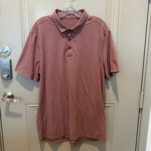 Lululemon Men's Metal Vent Polo Red Size XL